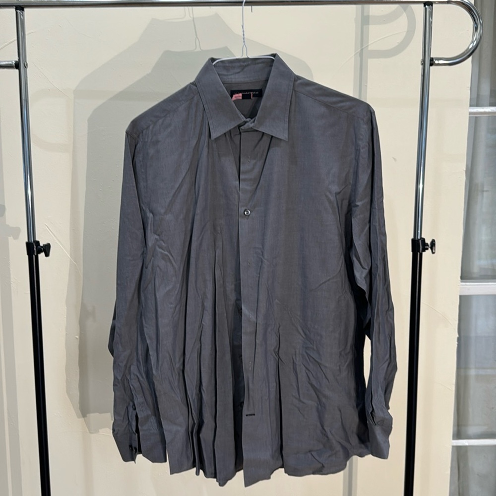 Banana Republic Grey Slim Fit Dress Shirt